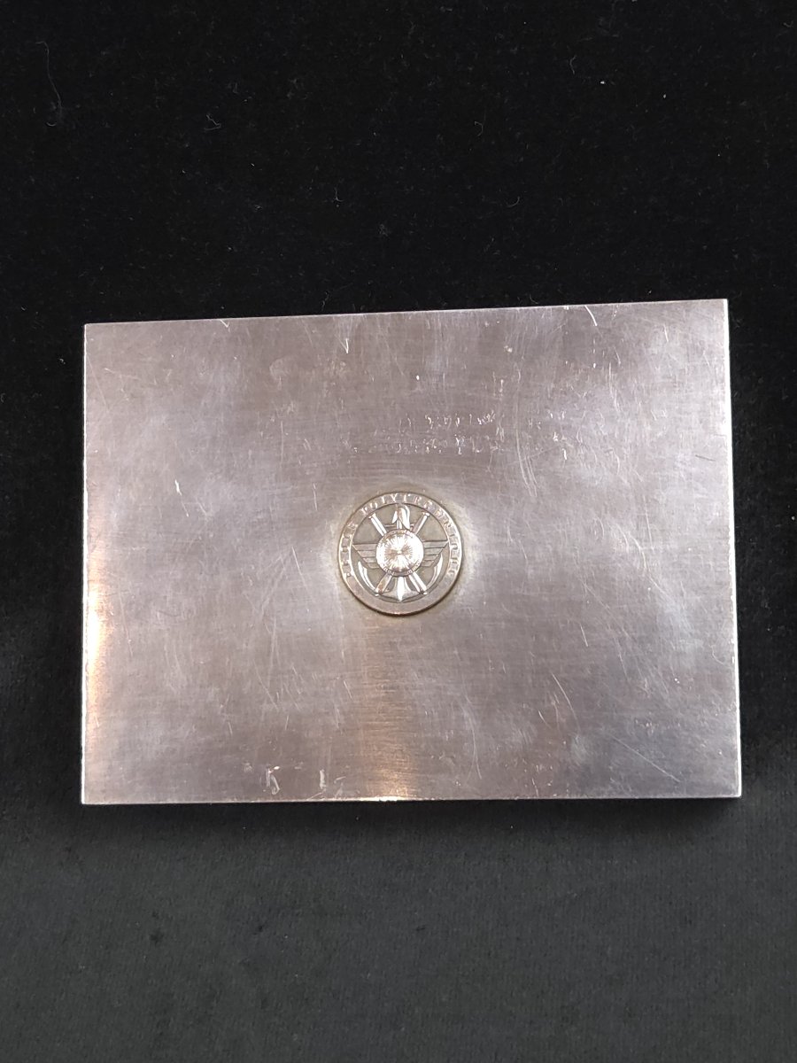 Ravinet d'Enfert - Boîte à cigarettes en métal argenté (XXe siècle)-photo-2