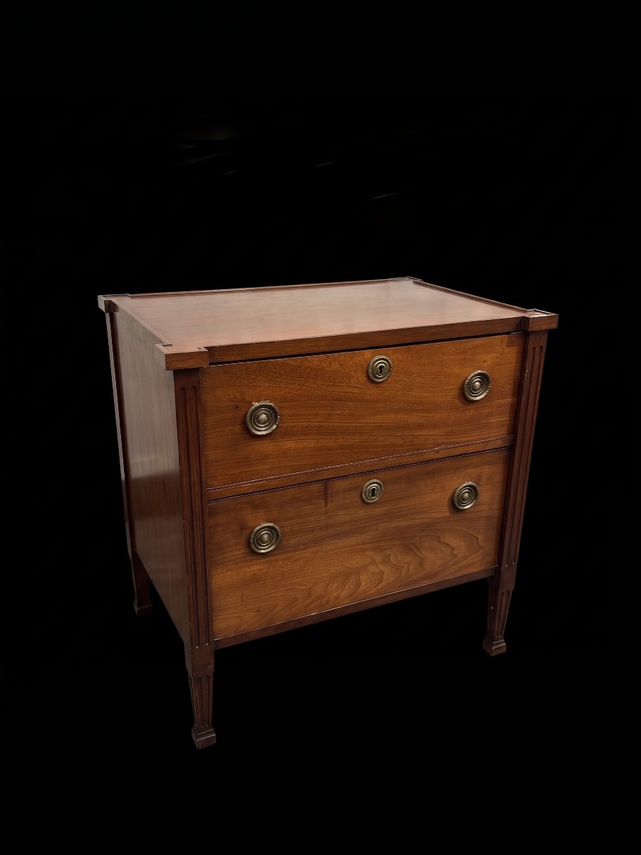 Petite commode en bois précieux - XXe siècle-photo-2