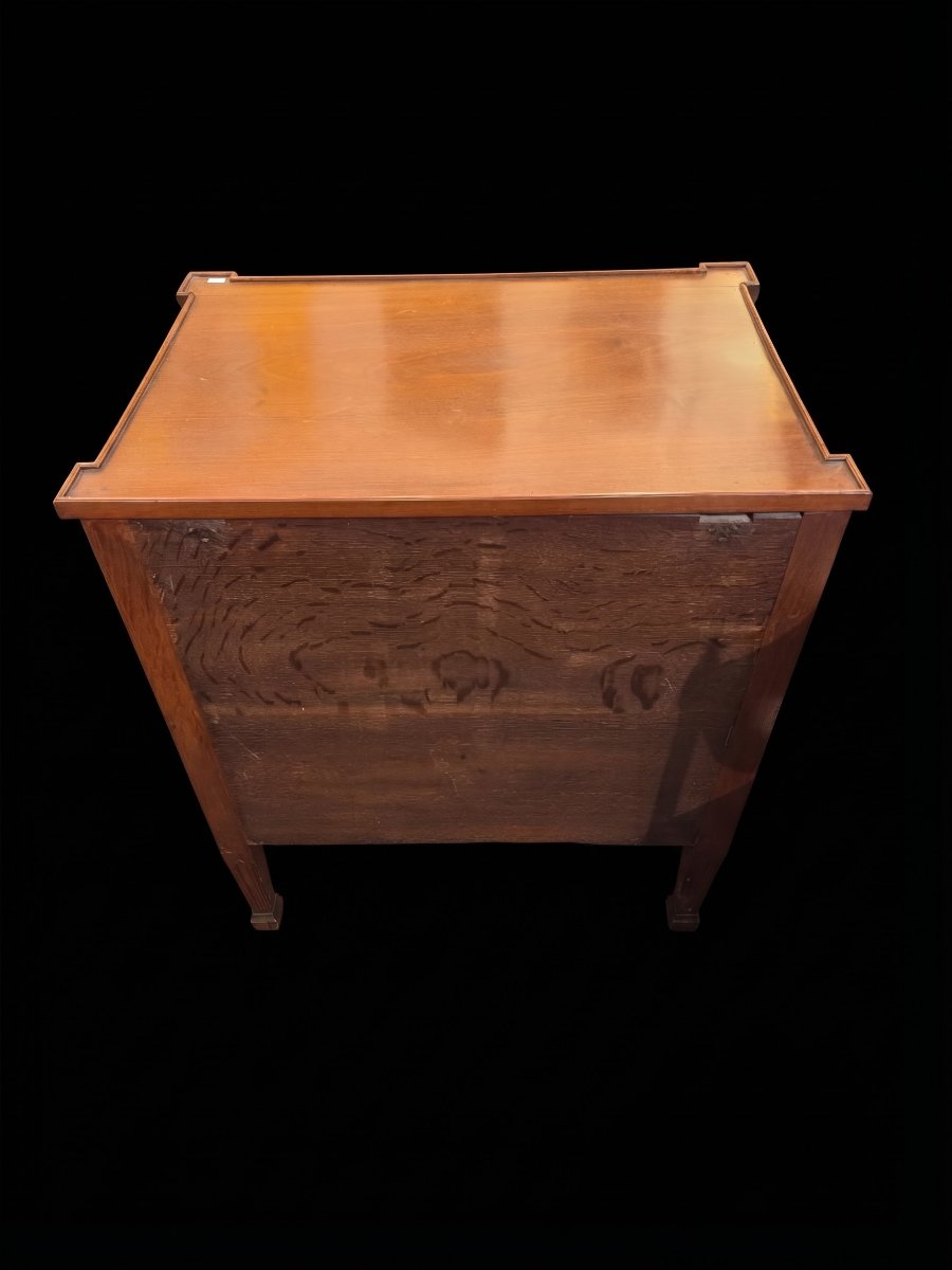 Petite commode en bois précieux - XXe siècle-photo-4