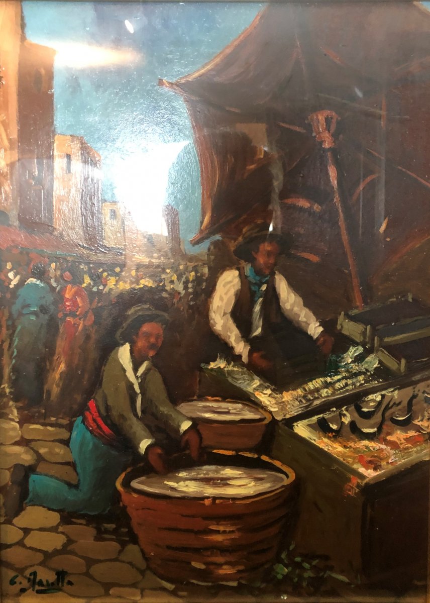 Oil On Canvas - Marotta - The Market-photo-3