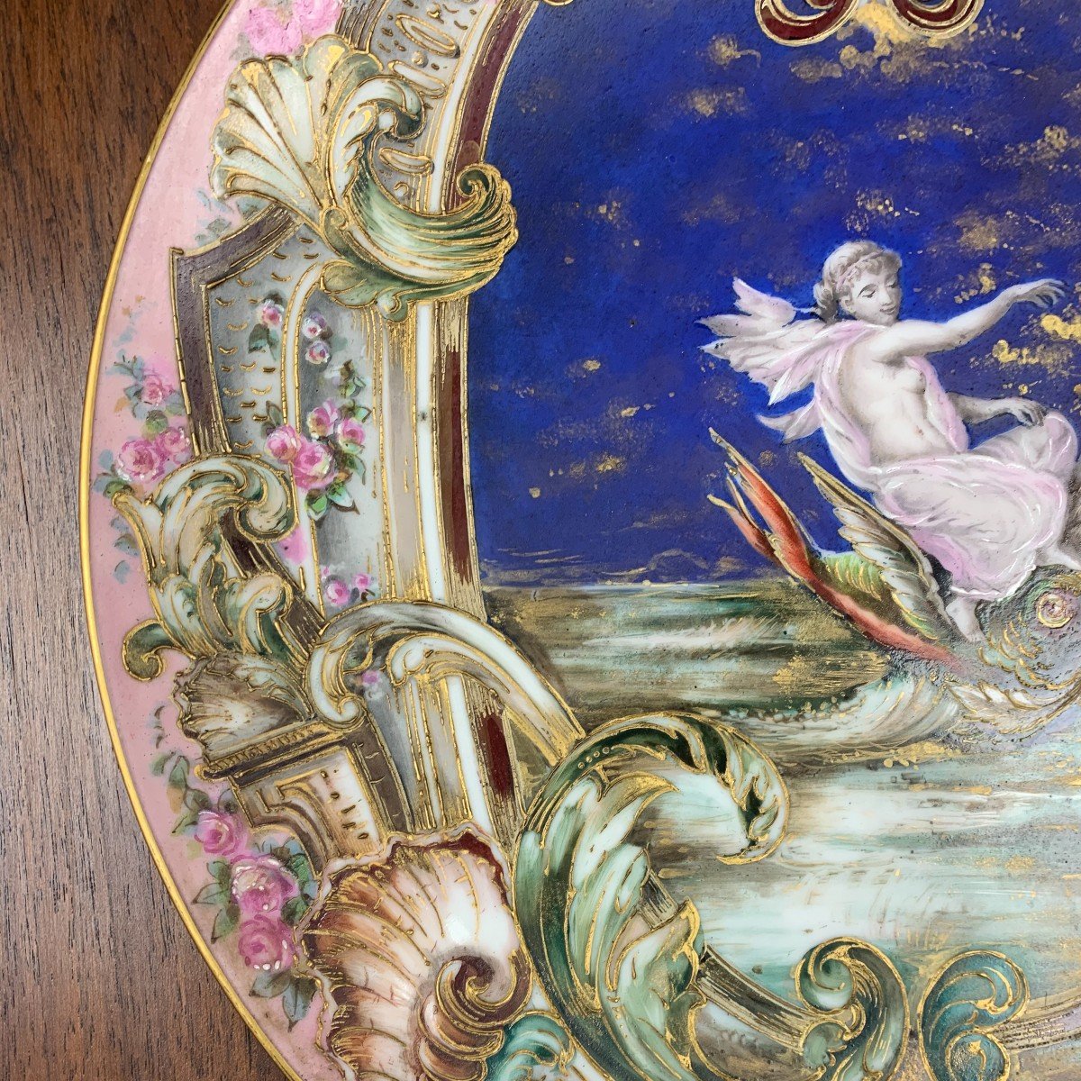 Limoges Porcelain Plate - Haviland - Signed Cfh Gdm - Late Nineteenth-photo-2