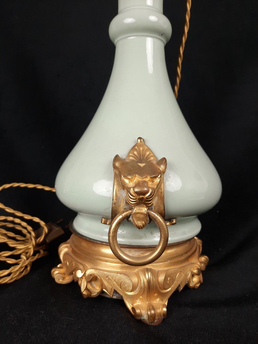 Celadon Oil Lamp - Maison Gagneau-photo-3