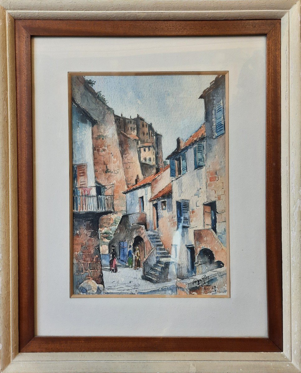 Aquarelle - Calvi - De Georges Rose (1895 -1951)-photo-2