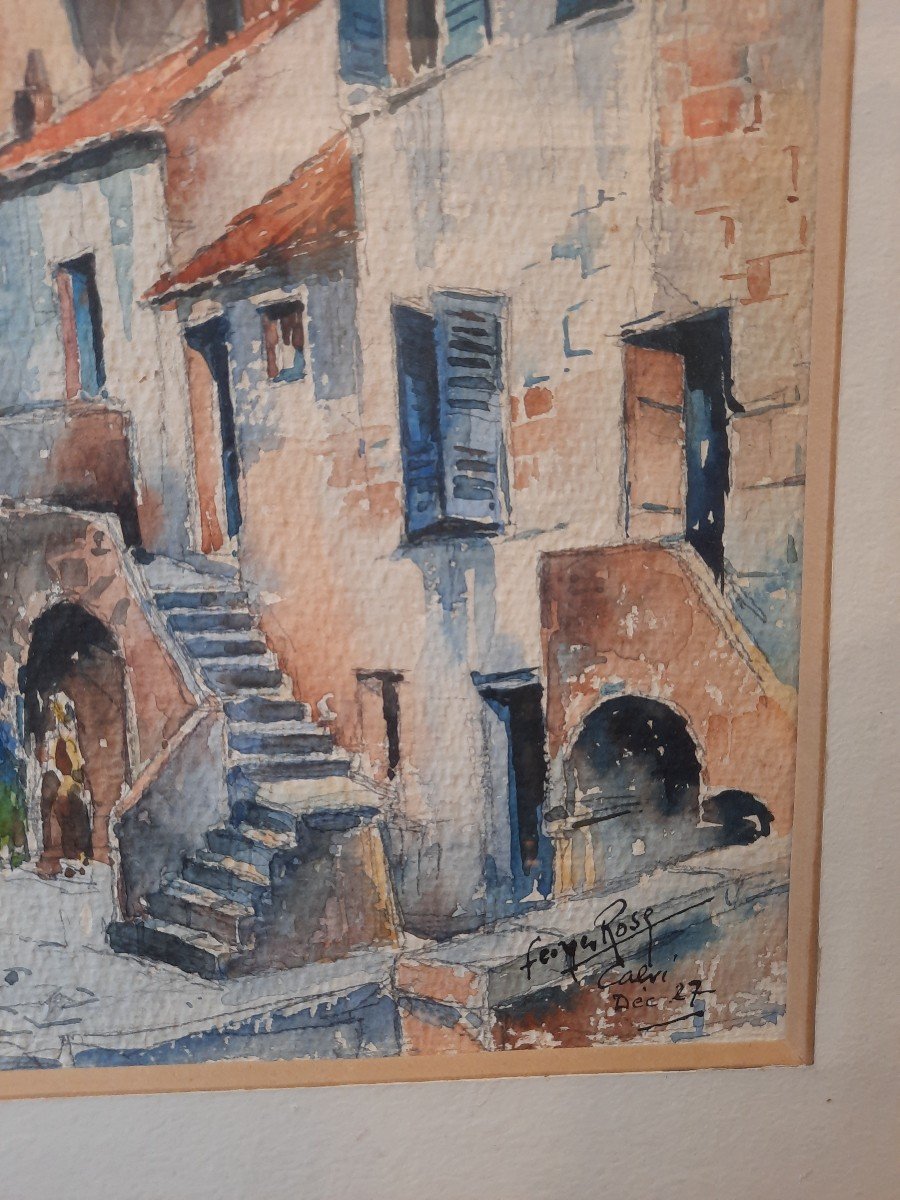 Aquarelle - Calvi - De Georges Rose (1895 -1951)-photo-3