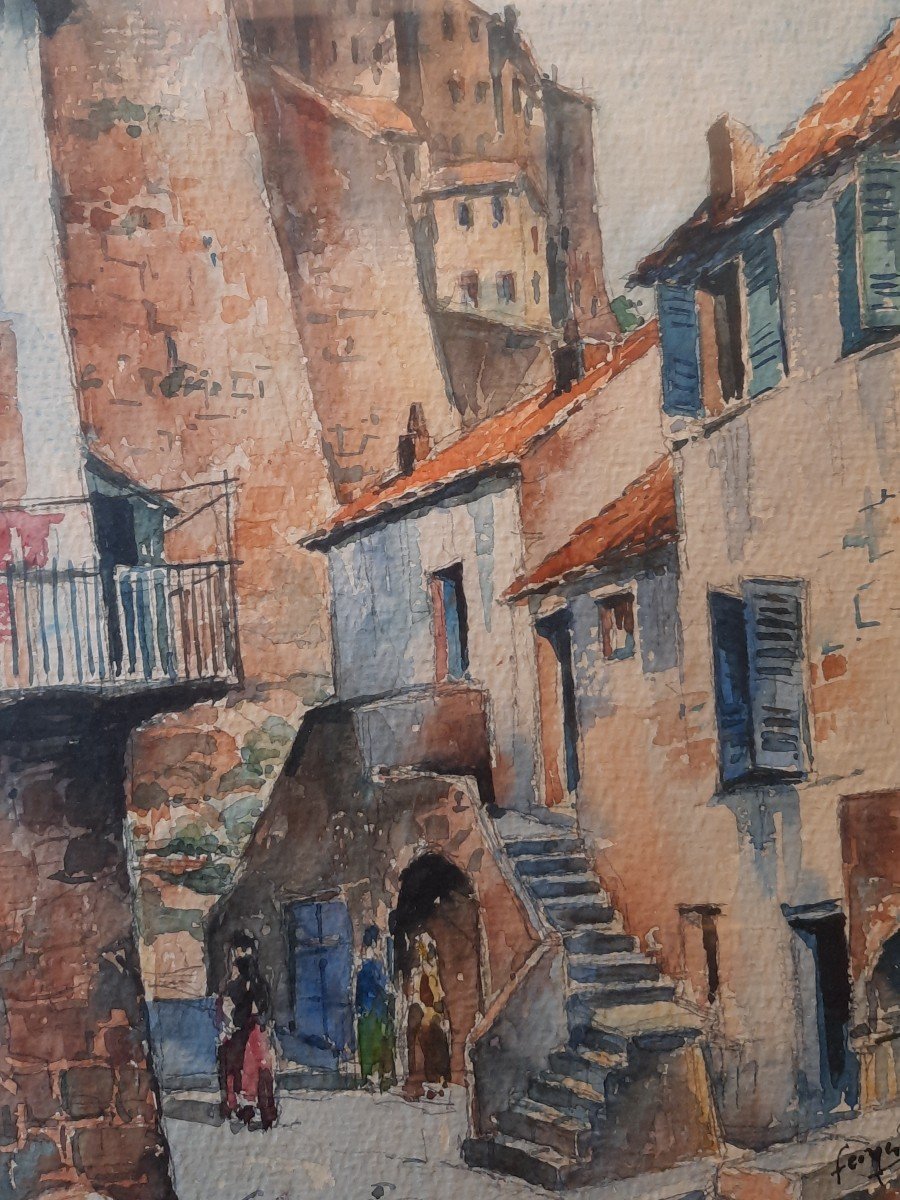 Aquarelle - Calvi - De Georges Rose (1895 -1951)-photo-4