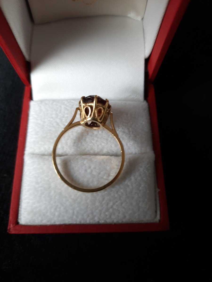 Gold And Garnet Ring-photo-4