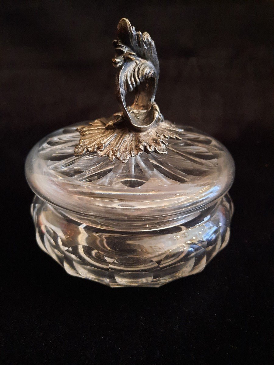 Crystal Box / Candy Box Signed Cristallerie De Lorraine -photo-2