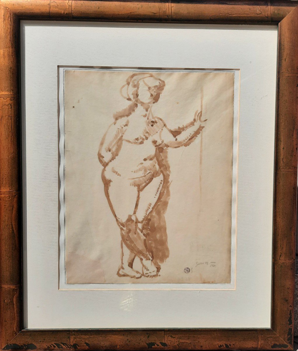 Dessin - Nu Féminin - De Léopold Survage (1879 - 1968)-photo-2