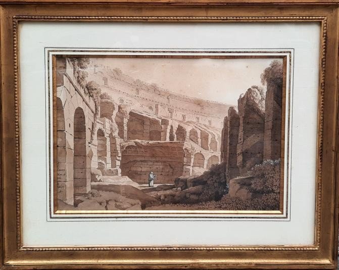 Dessin Sur Papier - Colloséo - De Wilhelm Friedrich Gmelin (1760 - 1820)-photo-2