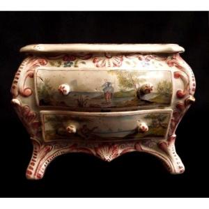 Miniature Earthenware Commode (19th Century)