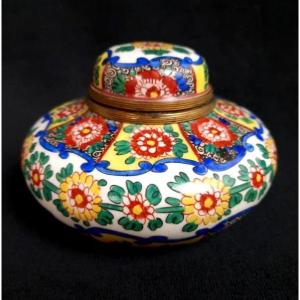 Limoges Porcelain Inkwell (20th Century)