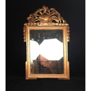 Mirror In Golden Wood Louis XVI Style (19th Century)