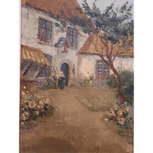 Arthur Deltour (1909-1989) - Oil On Canvas Of A Landscape Of Provence