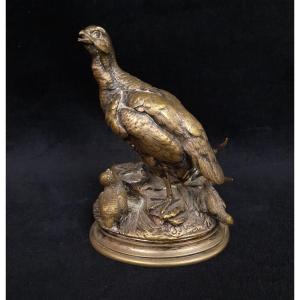 Jules Moigniez (1835-1894) - Partridge Bronze
