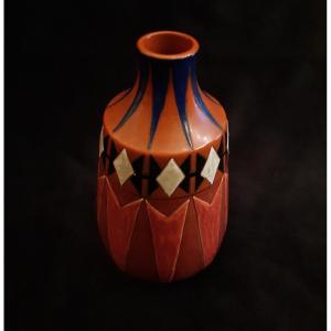 Vase en faïence style Art Nouveau (XXe siècle)