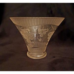 Czech Crystal Vase (20th Century)