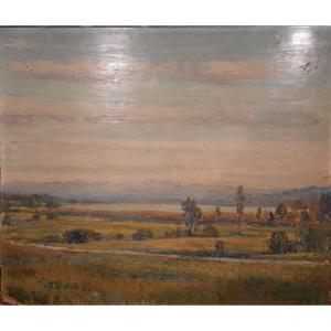 Max Keller (1916-1982) - Oil On Panel - Landscape