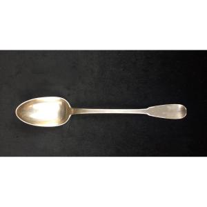 Stewing Spoon In Sterling Silver (18th Century)