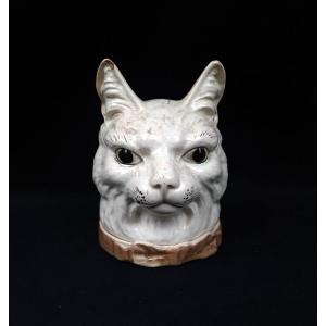 Ceramic Pot - Cat (20th Century)