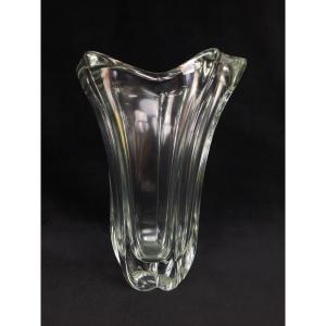 Grand Vase En Cristal Daum 