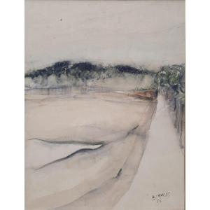 Brigitte Camus (1952 - 2020) - Watercolor On Paper