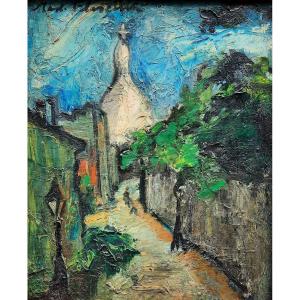 Madeleine Flaschner (1933-2022) - Oil On Canvas - The Sacré Coeur De Paris 