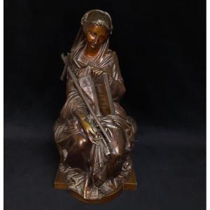 Fran&ccedil;ois Th&eacute;odore Devaulx (1808 - 1871) - Bronze Femme Assise