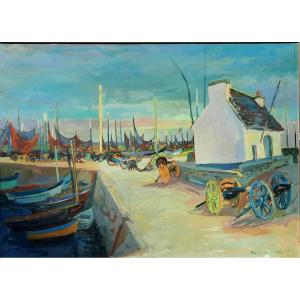 Roger Worms (1907–1980) - Oil On Canvas - Landscape Of Brittany 