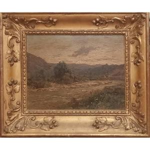 Charles Bertier (1860-1924) - Huile sur isorel - Chatillon en bois
