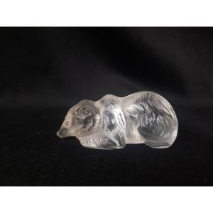 Lalique France - Presse papier Ours en cristal