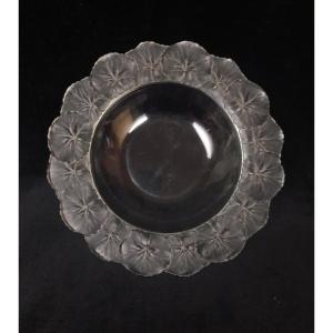 Lalique France - Crystal Bowl - Honfleur - Geranium 