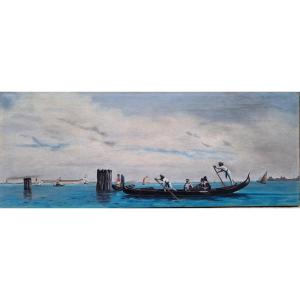Huile sur toile - Venise (XIXe siècle)