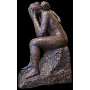 Bronze Femme pensive (XXe siècle)