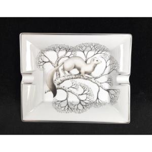Hermès - Cendrier en porcelaine - Hermine