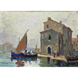 Elie Bernadac (1913-1999) - Oil On Panel - Saint Tropez