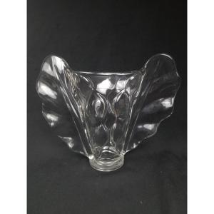 Vase ailé en cristal - Vannes-le-Châtel (XXe siècle)