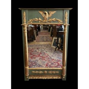 Miroir de style Empire en bois doré - XIXe siècle