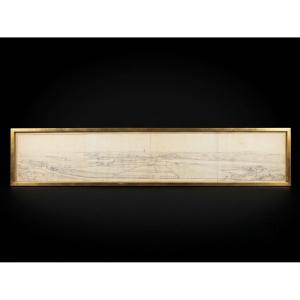 Grand panorama de Boulogne-sur-Mer en 1820 - estampe anglaise