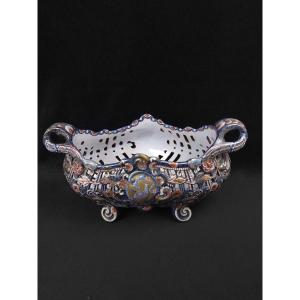 Emile Gallé - Glazed Earthenware Planter - Art Nouveau (19th Century)