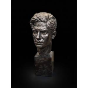 Emile-Henri Bernard (1868-1941) - Buste en bronze d'un jeune homme (XXe siècle)