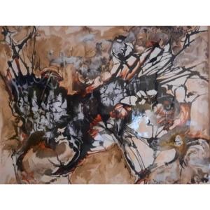 Pierre SEGERON (1924-1989) - Aquarelle abstraite