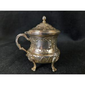 Small Minerve Hallmark Mustard Pot