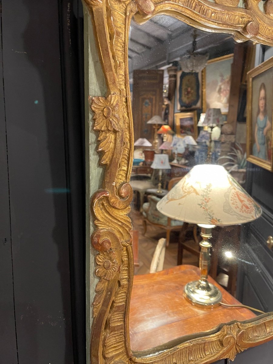 Miroir à Fronton Style Louis XV-photo-3