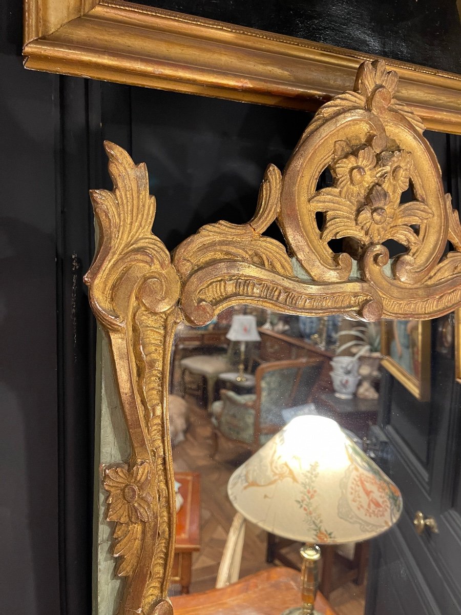 Miroir à Fronton Style Louis XV-photo-4