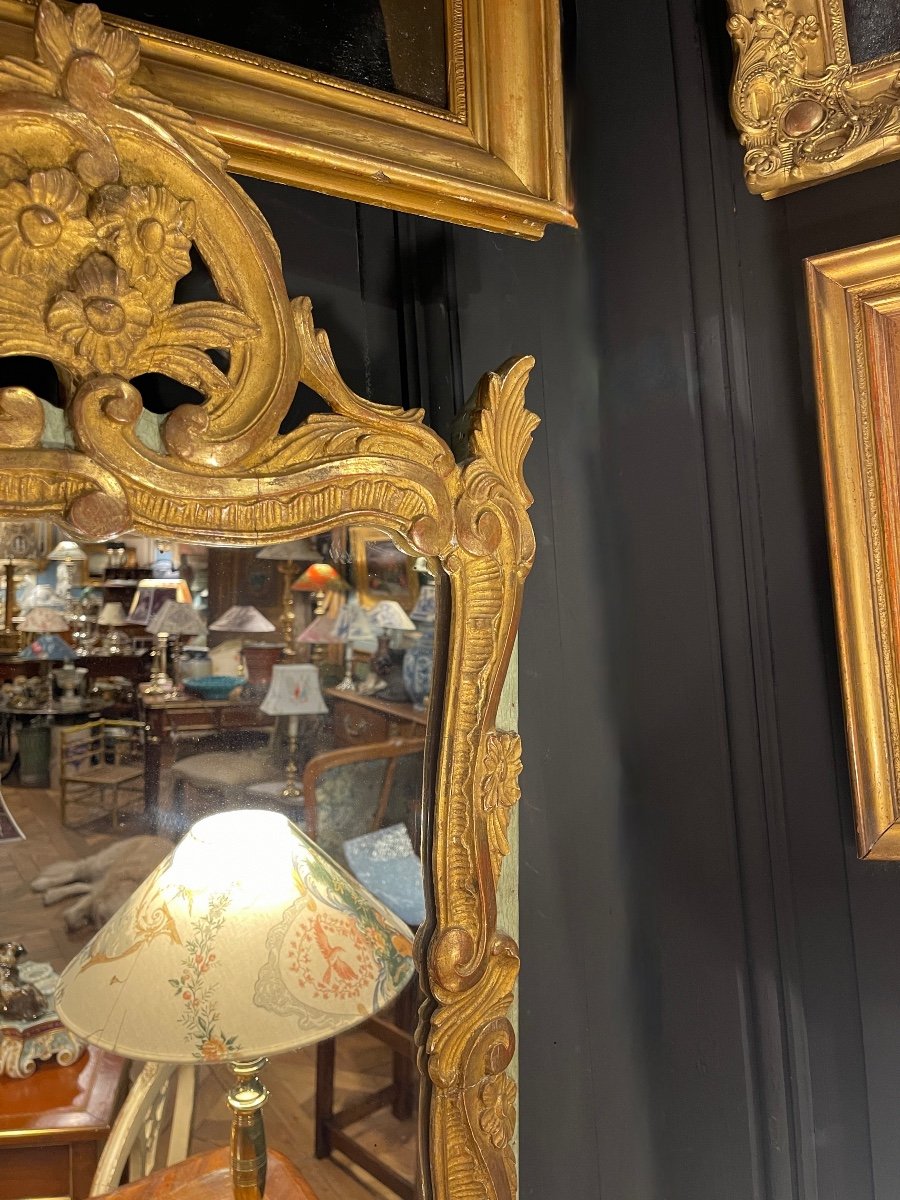 Miroir à Fronton Style Louis XV-photo-2