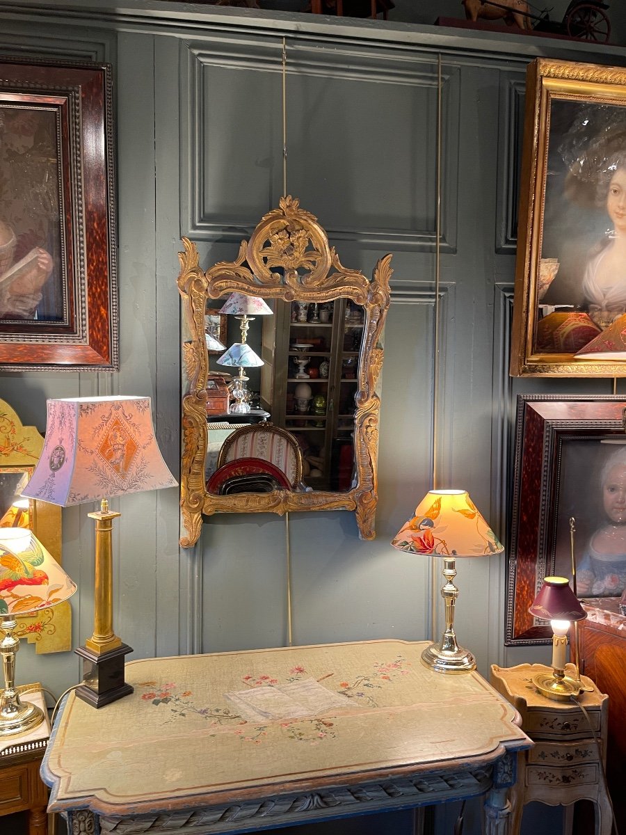 Miroir à Fronton Style Louis XV-photo-7