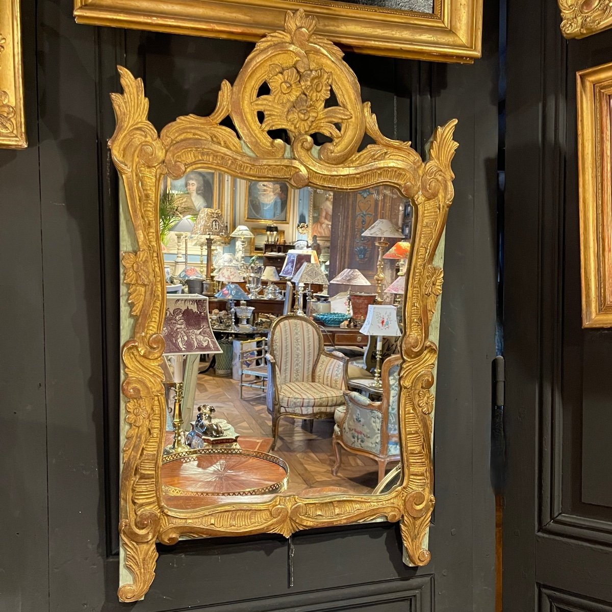 Miroir à Fronton Style Louis XV