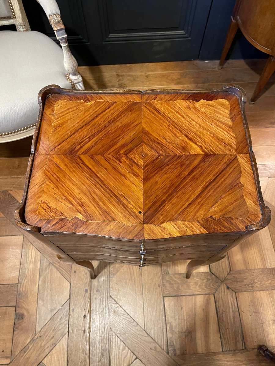 Chiffonniere Table In Marquetry-photo-6