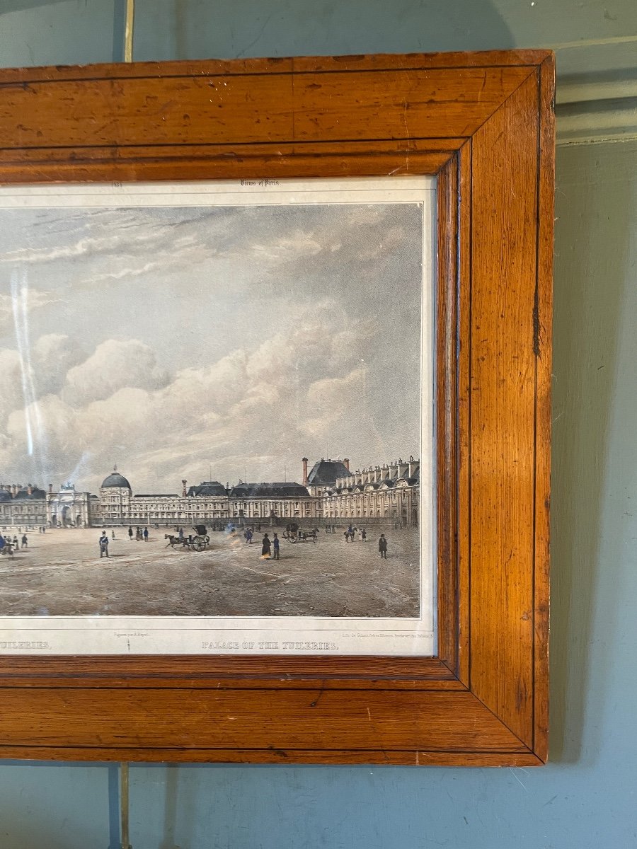 Gravure XIXème, Château Des Tuileries-photo-3