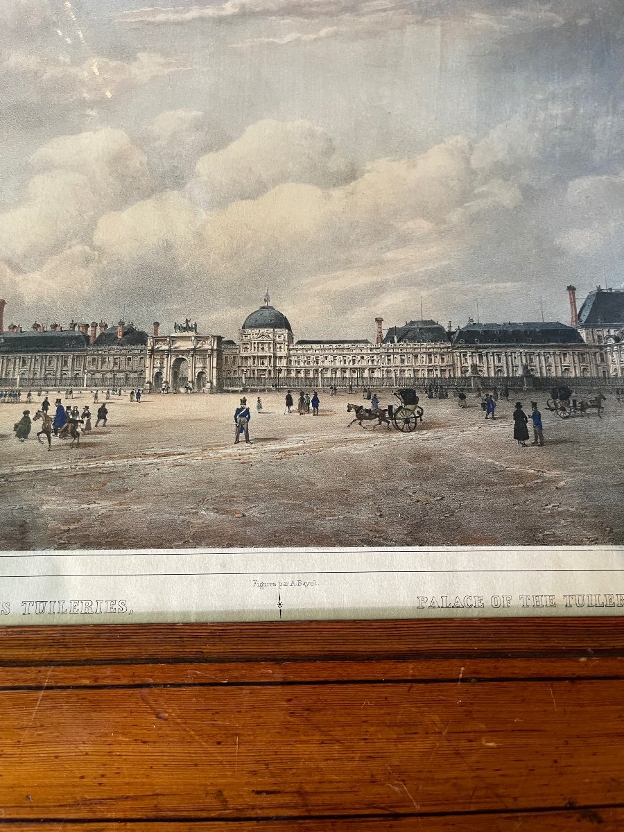 Gravure XIXème, Château Des Tuileries-photo-1